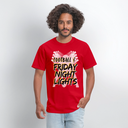 Football & Friday Night Lights T-Shirt | GILDAN 5000 - red