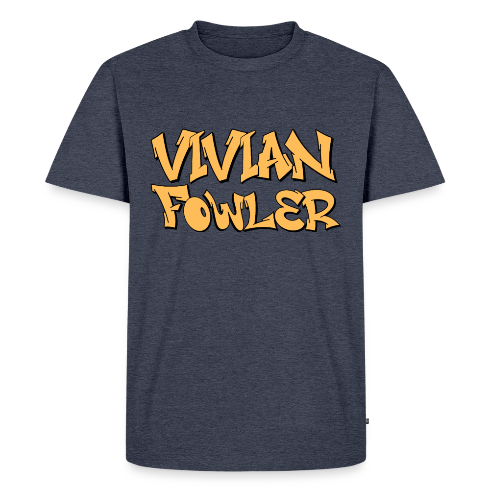 Vivian Fowler Graffiti Premium Adult T-Shirt - heather denim 