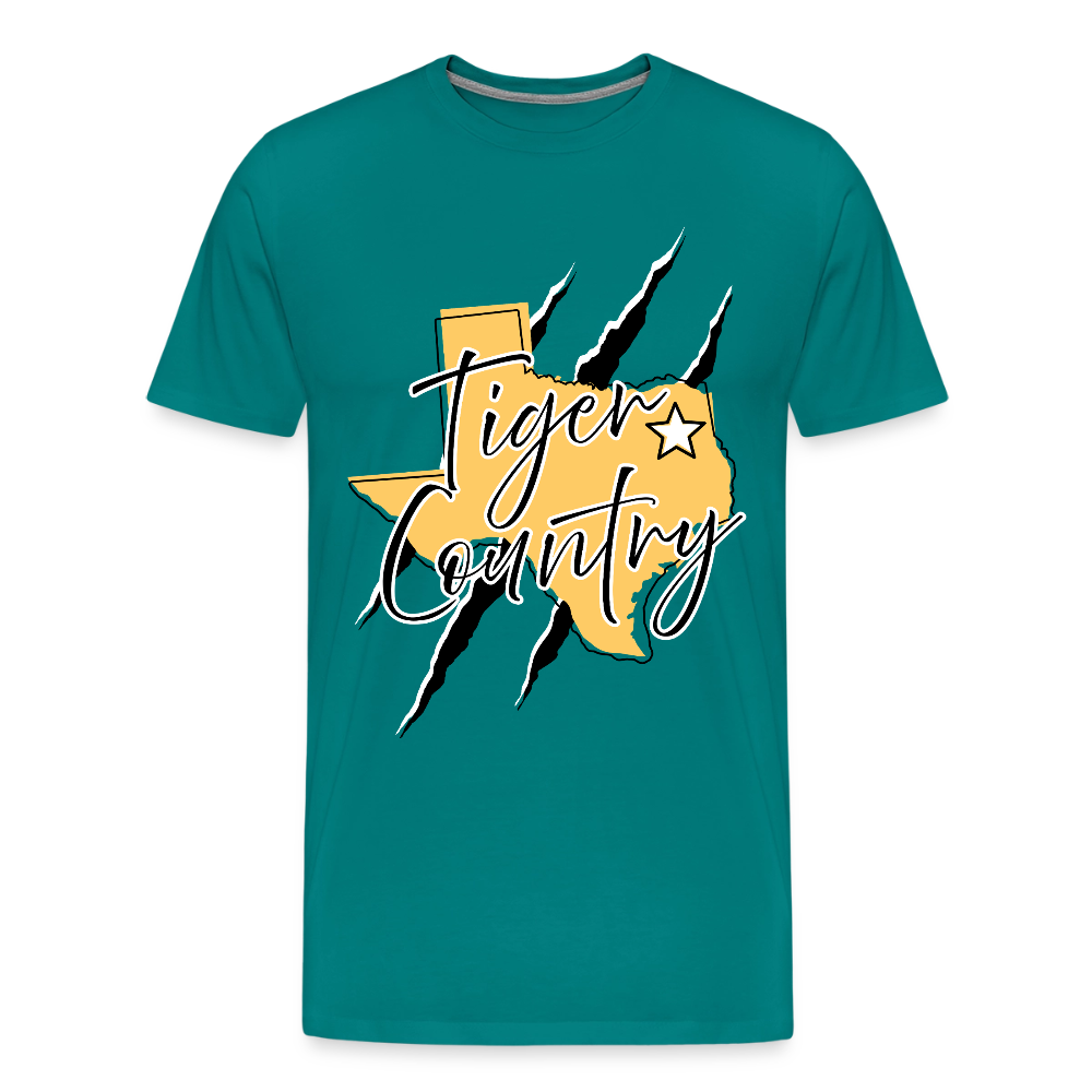 Tiger Country Premium Adult T-Shirt - teal