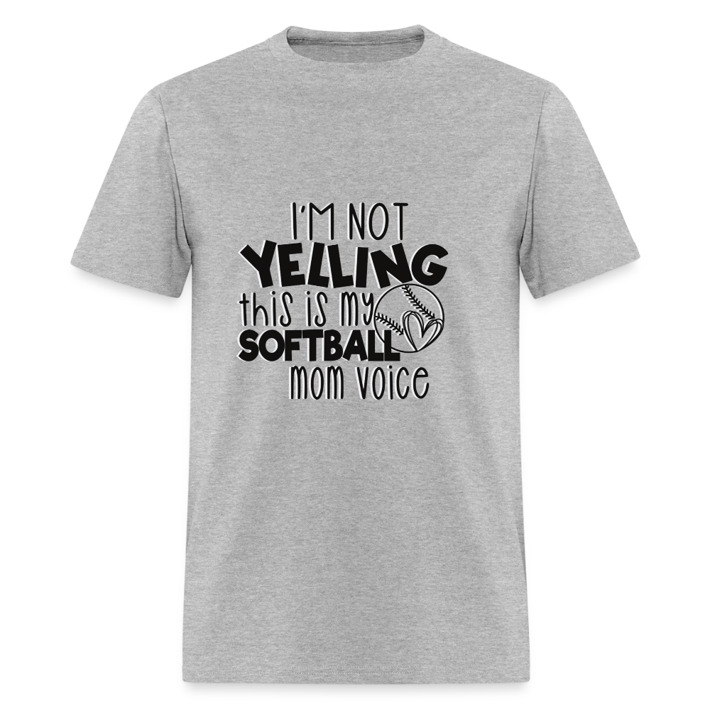 Softball Mom Voice Classic T-Shirt - heather gray