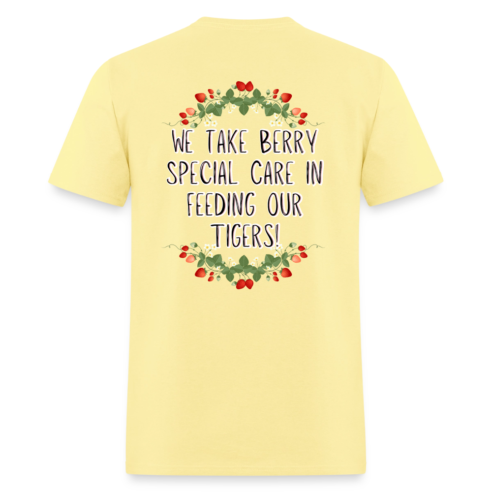 MPHS Berry Special Care in Feeding Our Tigers T-Shirt | GILDAN 5000 - cornsilk