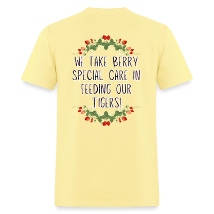 MPHS Berry Special Care in Feeding Our Tigers T-Shirt | GILDAN 5000 - cornsilk