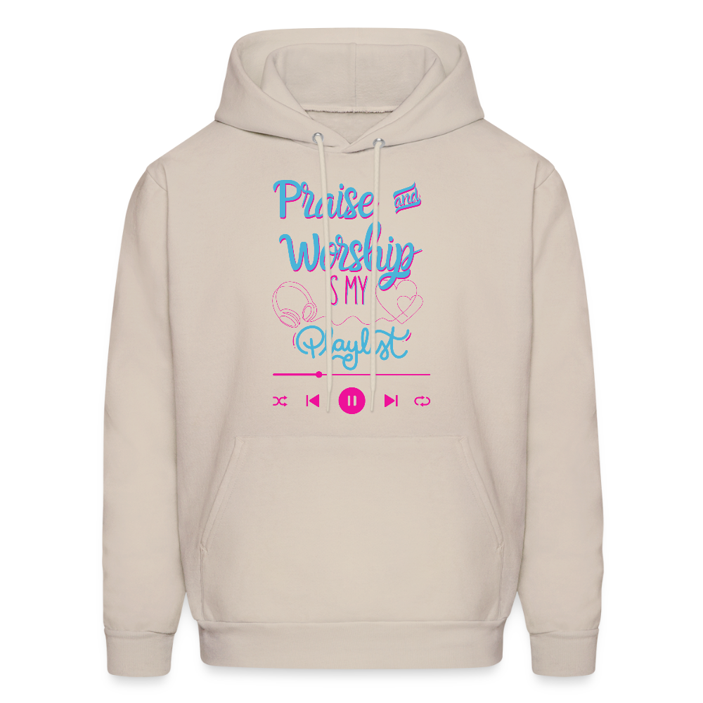 Praise and Worship Playlist Hoodie - Sand