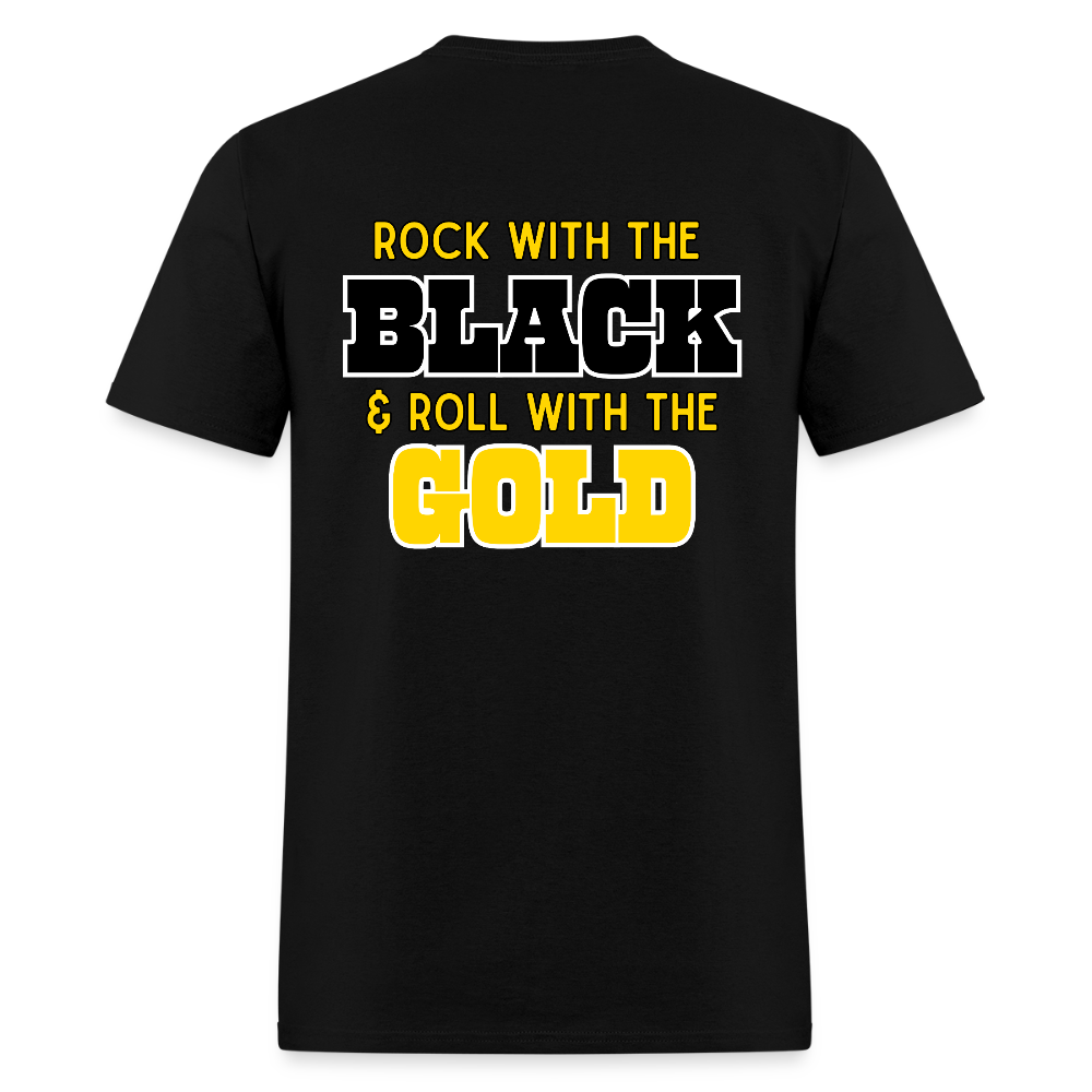 Rock & Roll Cheer T-Shirt | GILDAN 5000 - black
