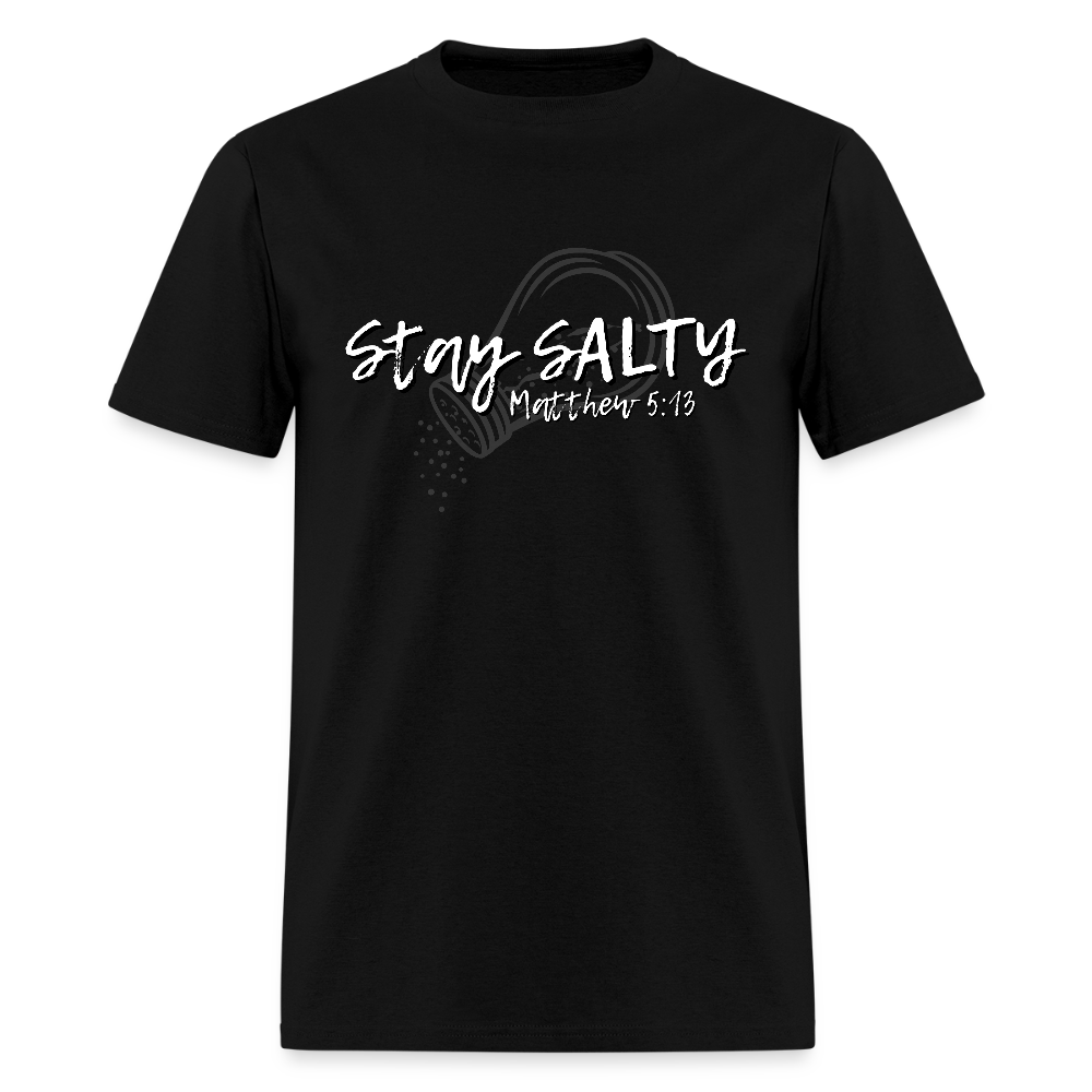 Stay Salty Dark T-Shirt | GILDAN 5000 - black
