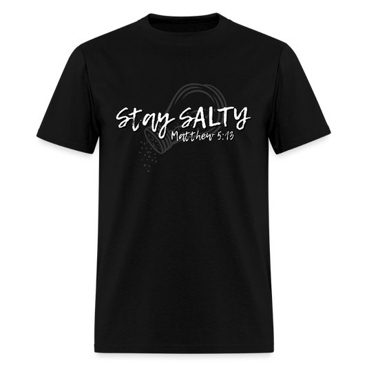 Stay Salty Dark T-Shirt | GILDAN 5000 - black