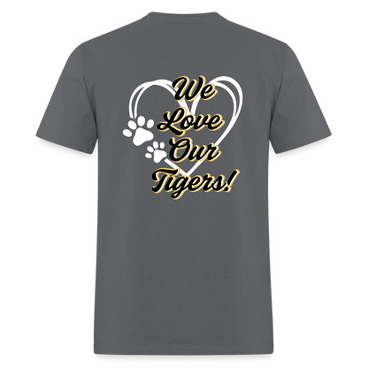 MPHS Black and Gold Love  T-Shirt | GILDAN 5000 - charcoal