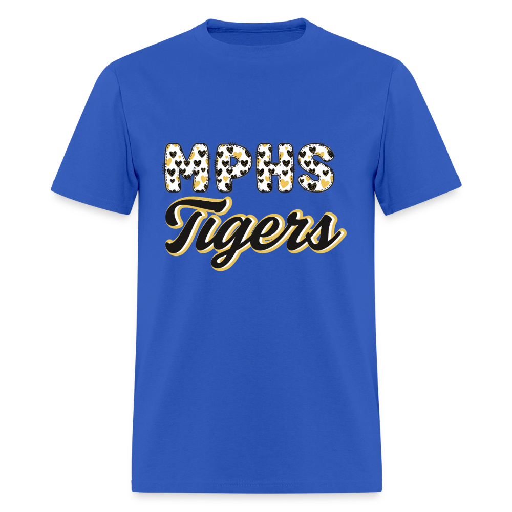MPHS Black and Gold Love  T-Shirt | GILDAN 5000 - royal blue