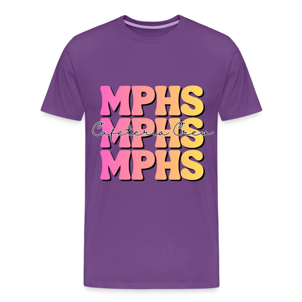 MPHS Cafeteria Crew 6-7 Times Premium Adult T-Shirt - purple