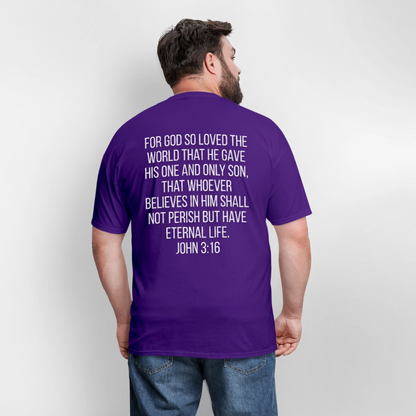 John 3:16 Classic T-Shirt - purple