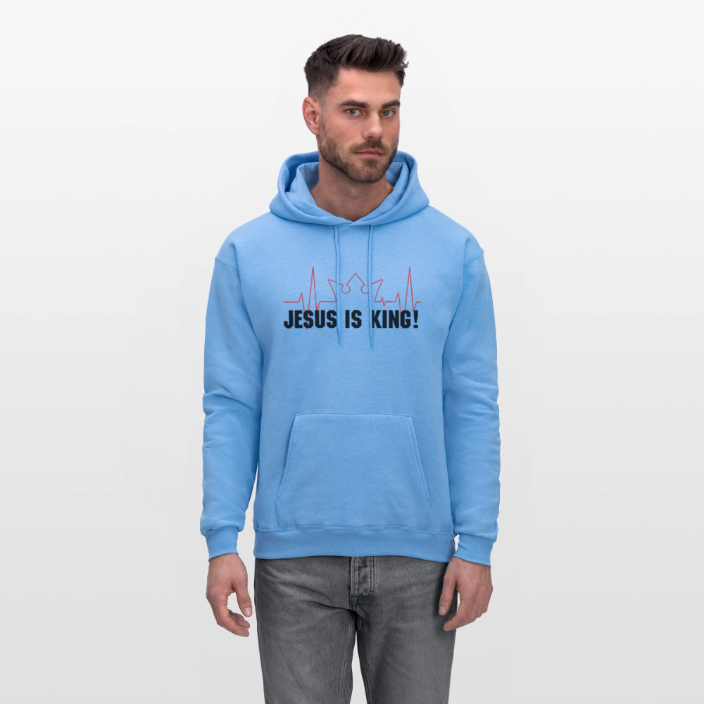 Jesus is King! Men's Hoodie - carolina blue