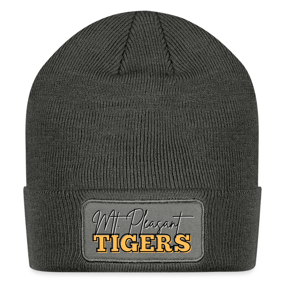 MP Tigers Patch Beanie - charcoal grey