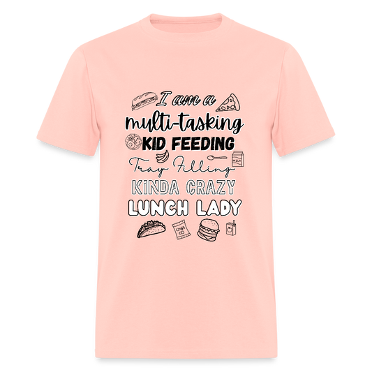 Kinda Crazy Lunch Lady Classic T-Shirt - blush pink 