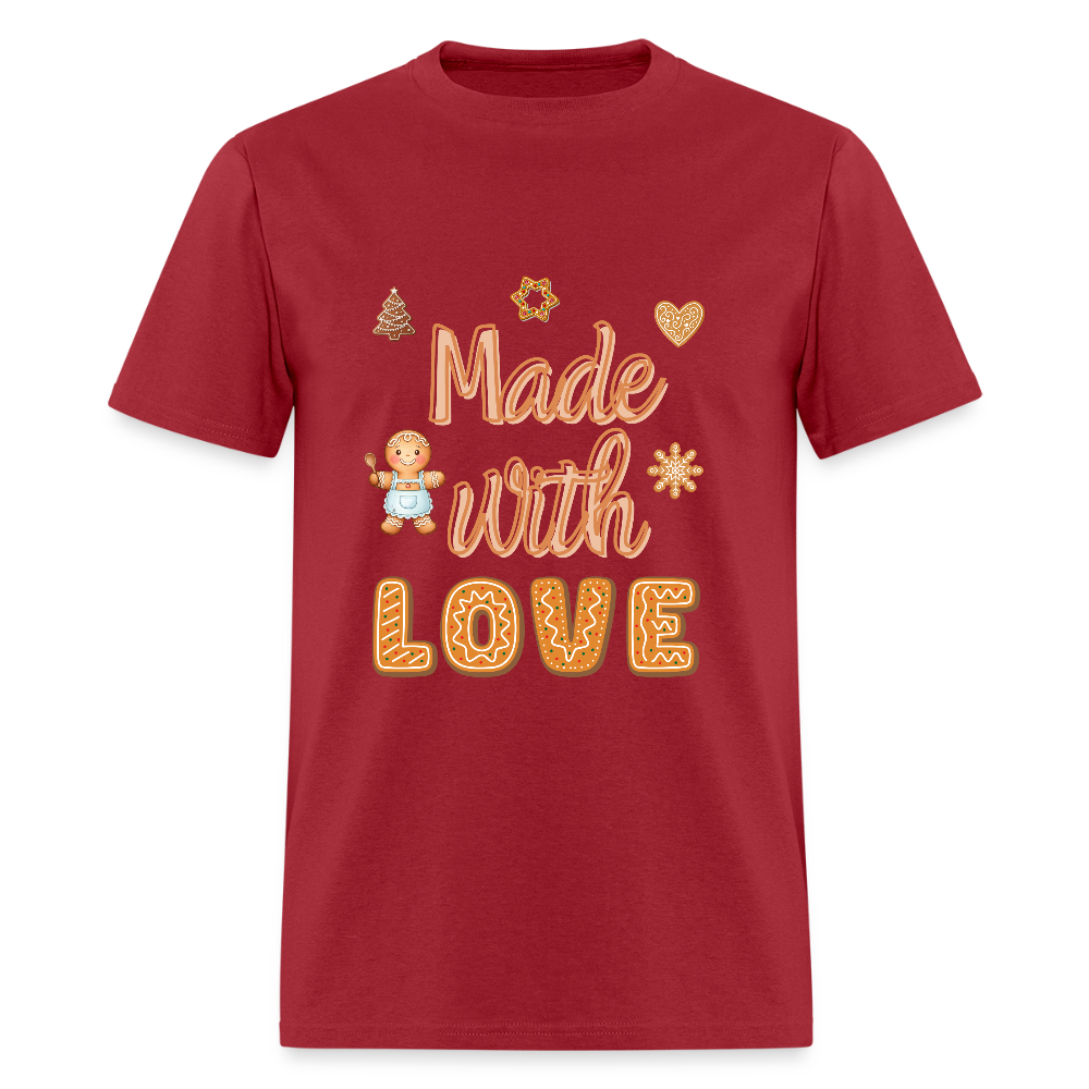 Made with LOVE T-Shirt | GILDAN 5000 - dark red