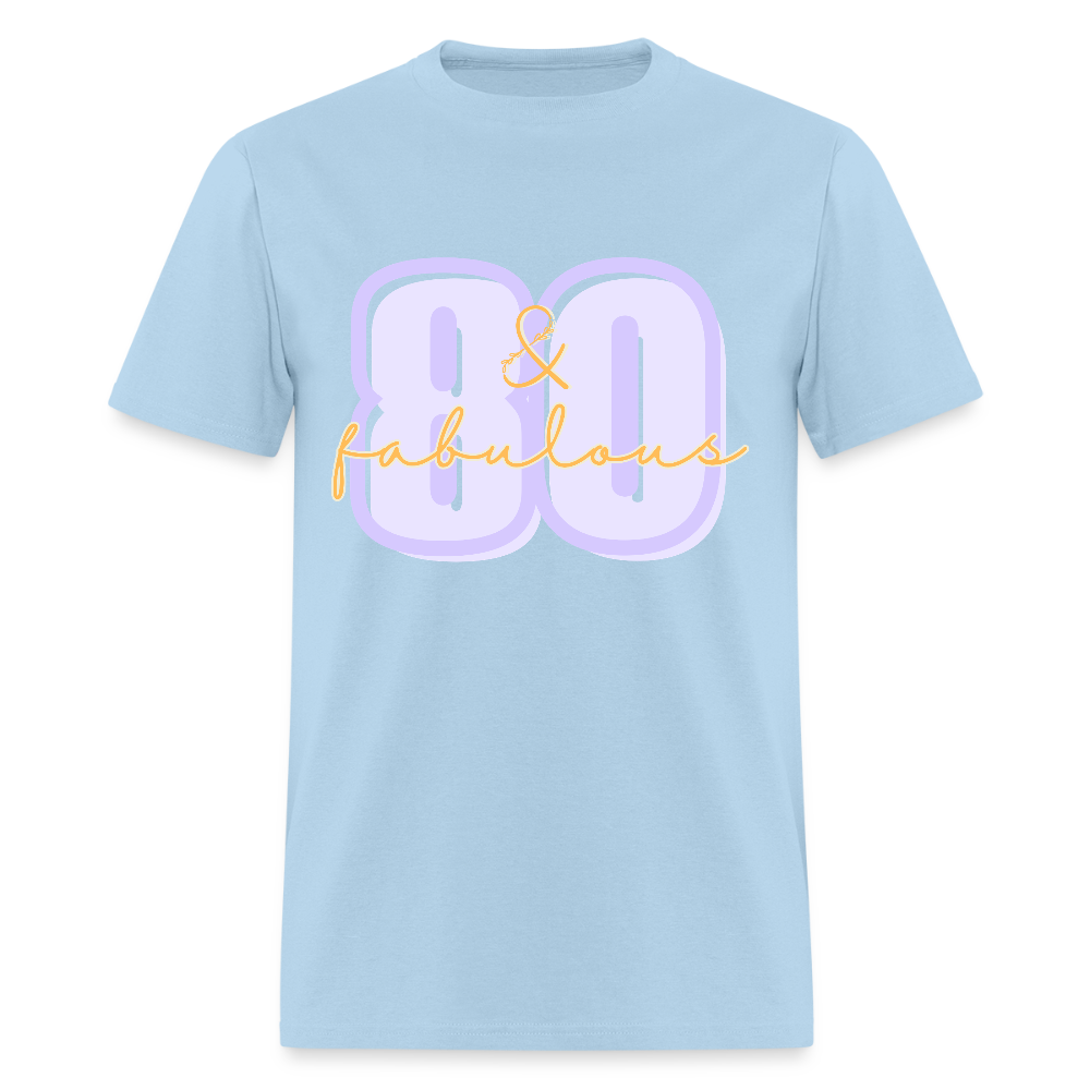 Purple 80 & Fabulous Classic T-Shirt - powder blue