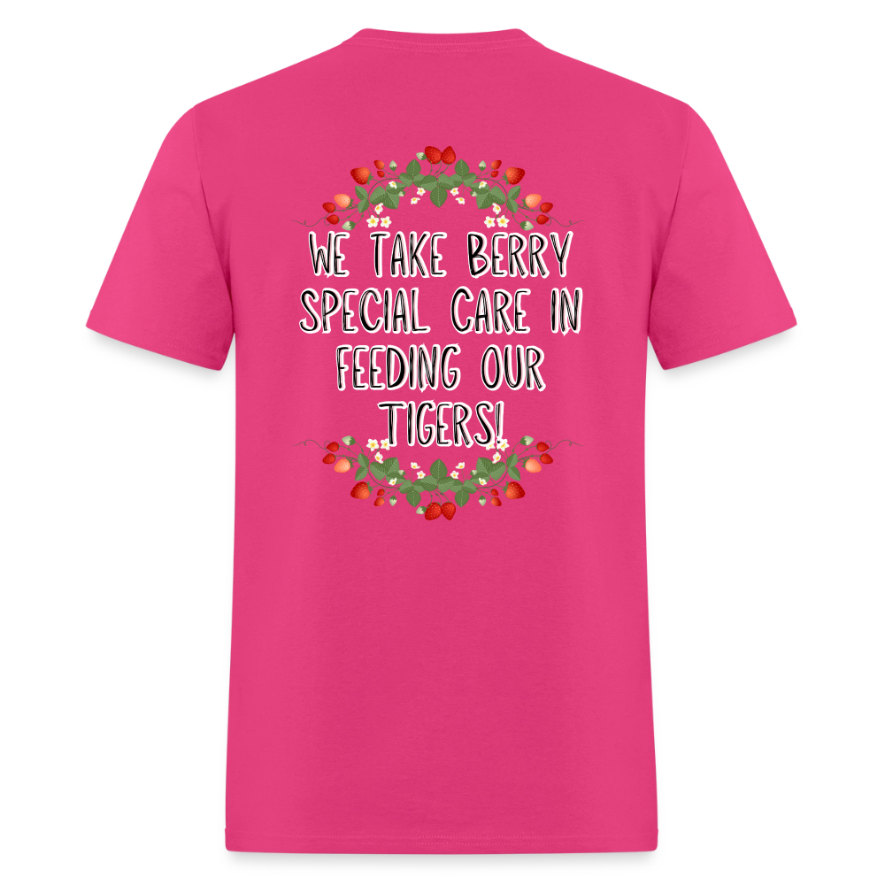 MPHS Berry Special Care in Feeding Our Tigers T-Shirt | GILDAN 5000 - fuchsia