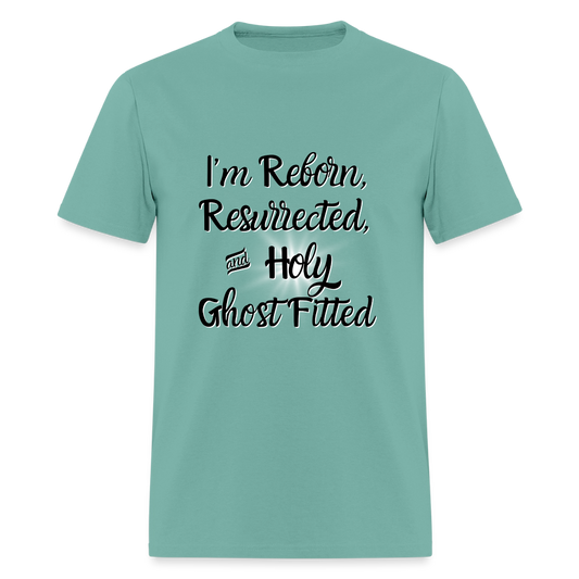 Holy Ghost Fitted 2 T-Shirt | GILDAN 5000 - aquatic
