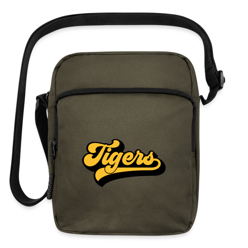 Tigers Upright Crossbody Bag - olive