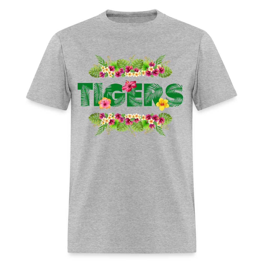 Tigers Hawaiian T-Shirt | GILDAN 5000 - heather gray