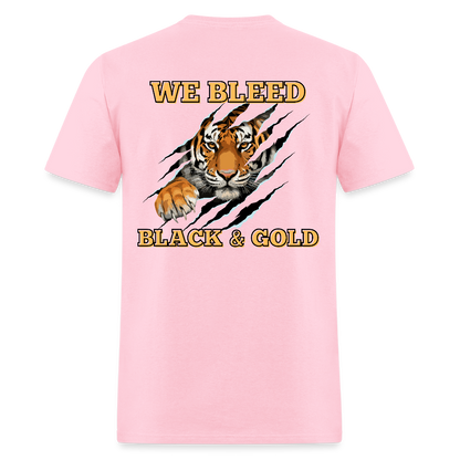 MP Tigers Bleed Black & Gold T-Shirt | GILDAN 5000 - pink