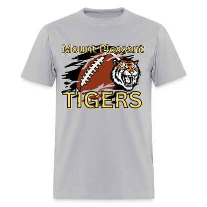 Mount Pleasant TIGERS Football T-Shirt | GILDAN 5000 - gravel 