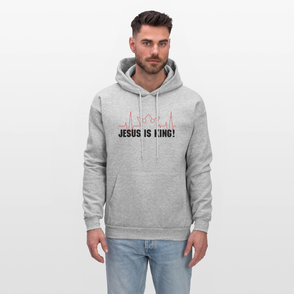 Jesus is King! Men's Hoodie - heather gray