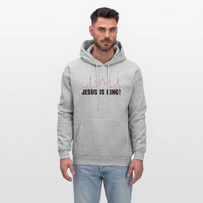 Jesus is King! Men's Hoodie - heather gray