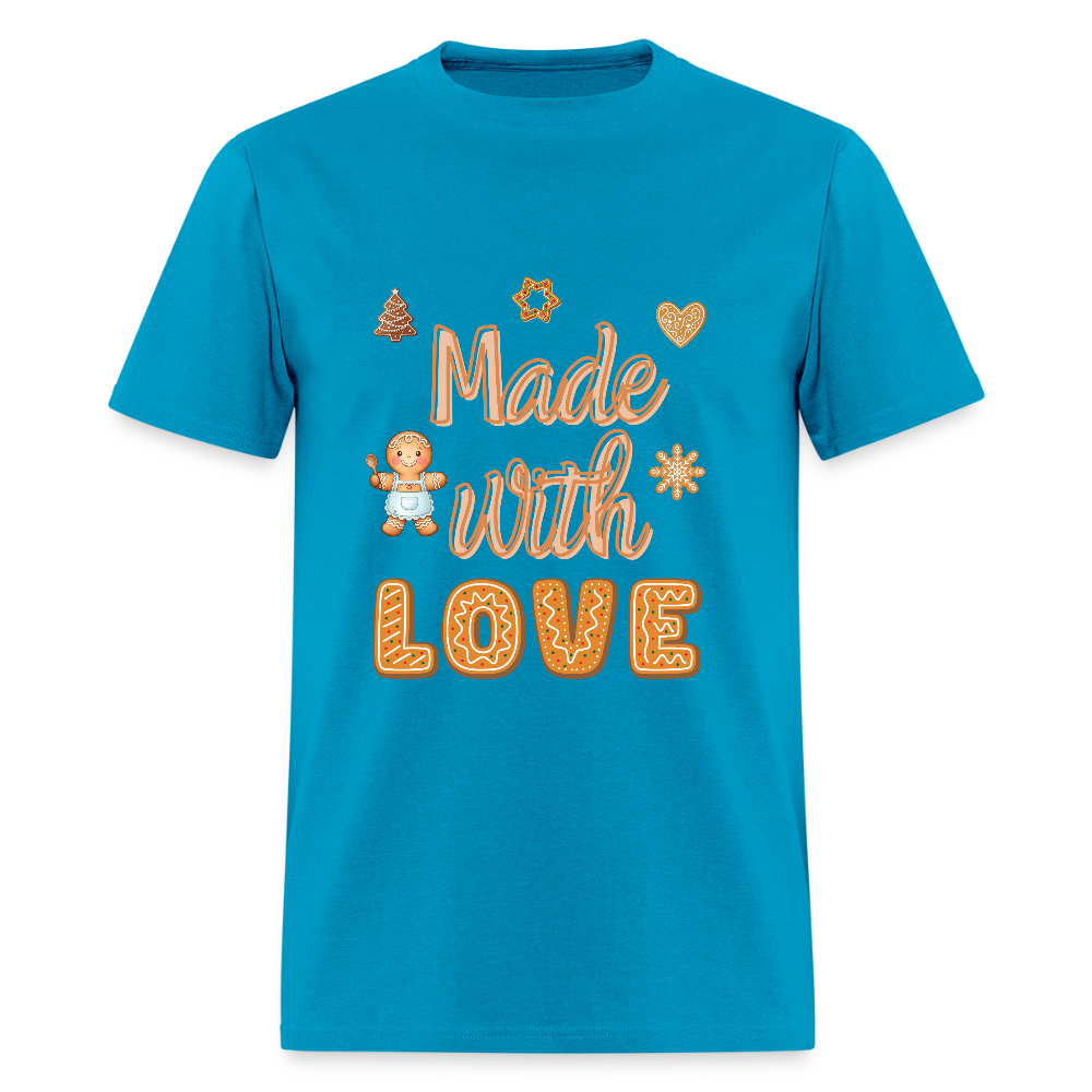 Made with LOVE T-Shirt | GILDAN 5000 - turquoise