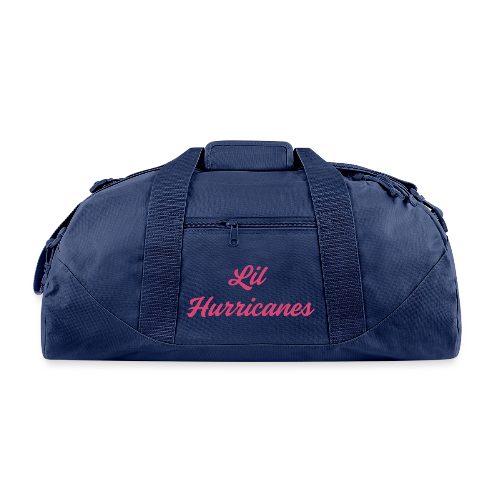 Lil Hurricanes Recycled Duffel Bag - navy