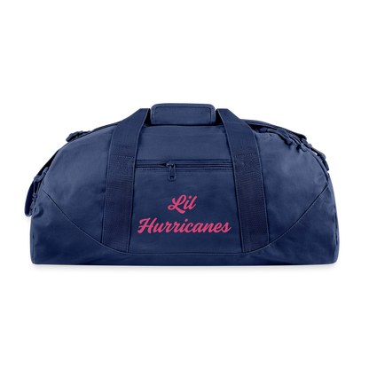 Lil Hurricanes Recycled Duffel Bag - navy