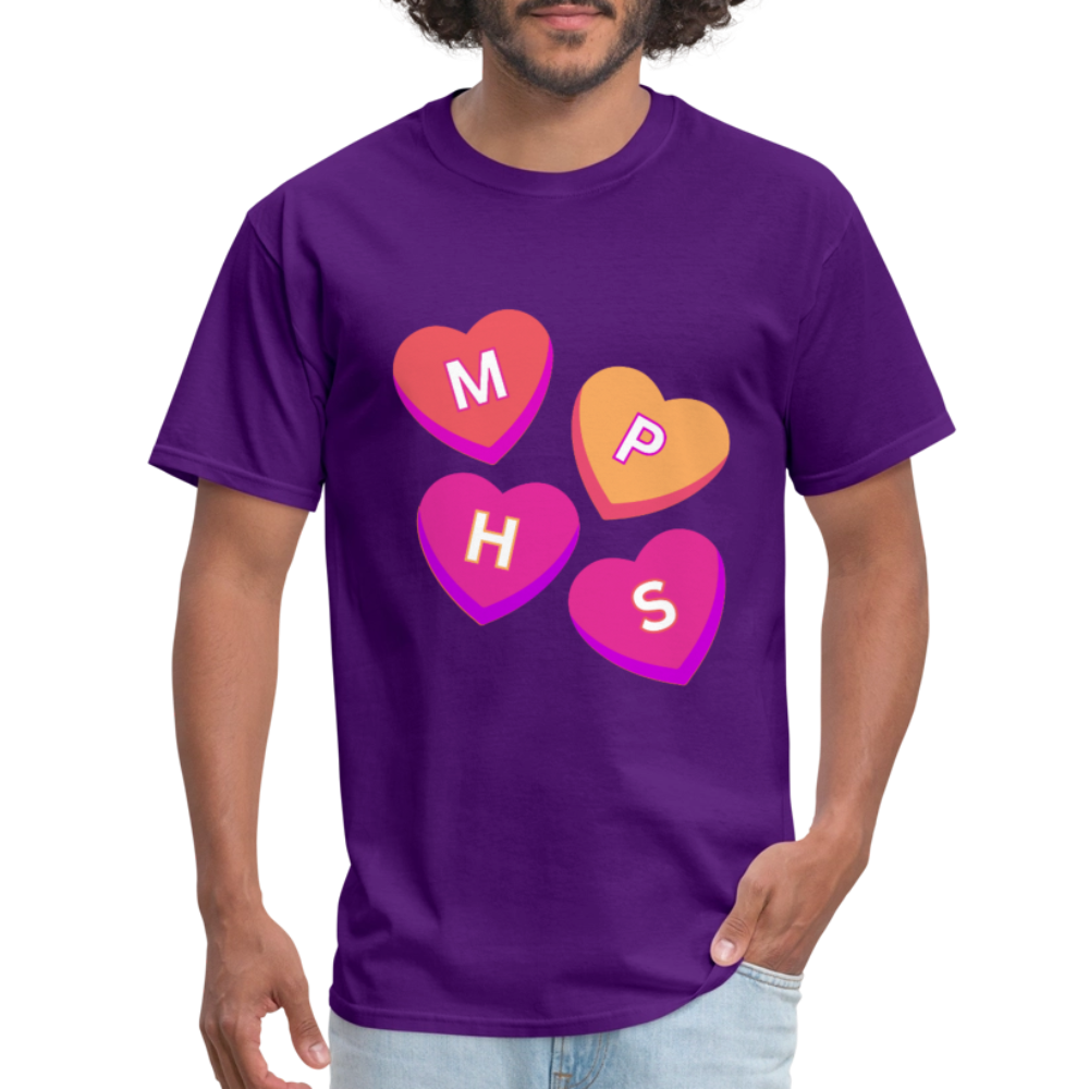 MPHS Convo Hearts Classic T-Shirt - purple