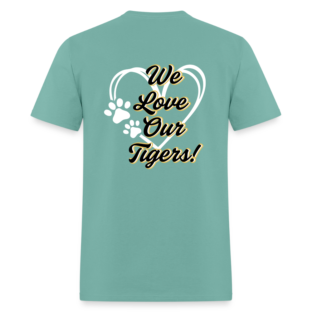 MPHS Black and Gold Love  T-Shirt | GILDAN 5000 - aquatic