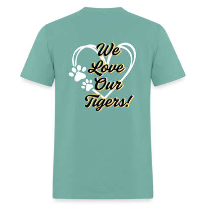 MPHS Black and Gold Love  T-Shirt | GILDAN 5000 - aquatic