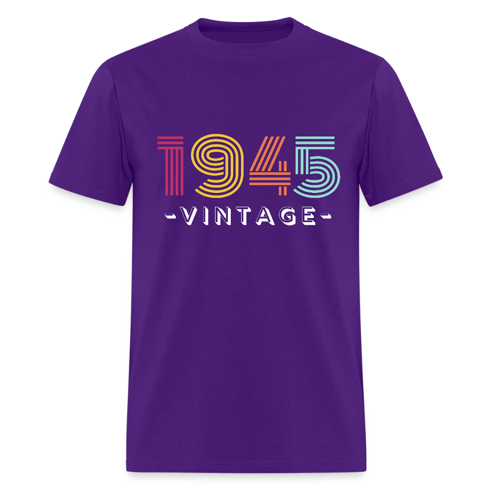 1945 Vintage Classic T-Shirt - purple