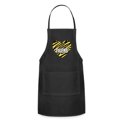 Tiger Heart Adjustable Apron - black