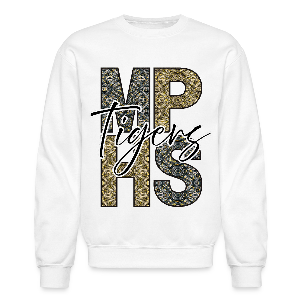 MPHS Tigers Tribal Crewneck Sweatshirt - white