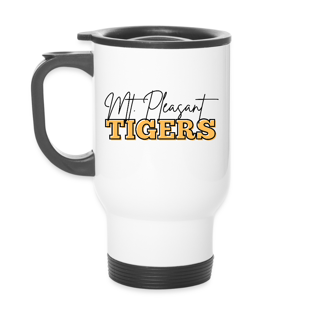 MP Tigers Bleed Black & Gold 14 oz Travel Mug - white