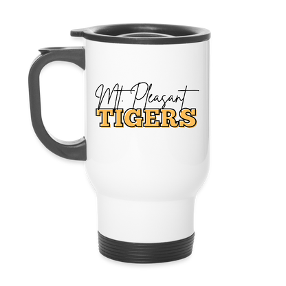 MP Tigers Bleed Black & Gold 14 oz Travel Mug - white