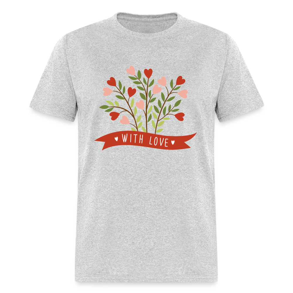 With Love Unisex Classic T-Shirt - heather gray