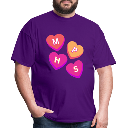 MPHS Convo Hearts Classic T-Shirt - purple