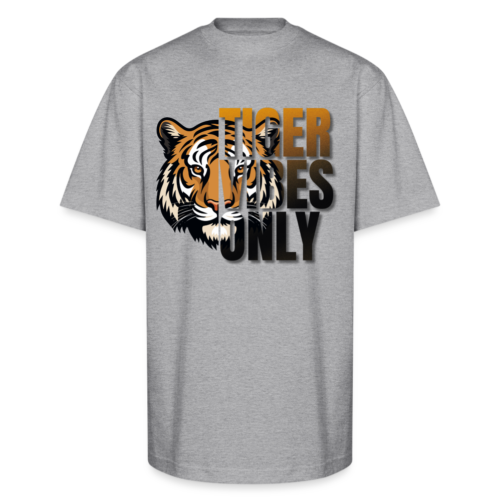 TVO: Tiger Vibes Only Oversized Heavyweight T-Shirt - heather gray