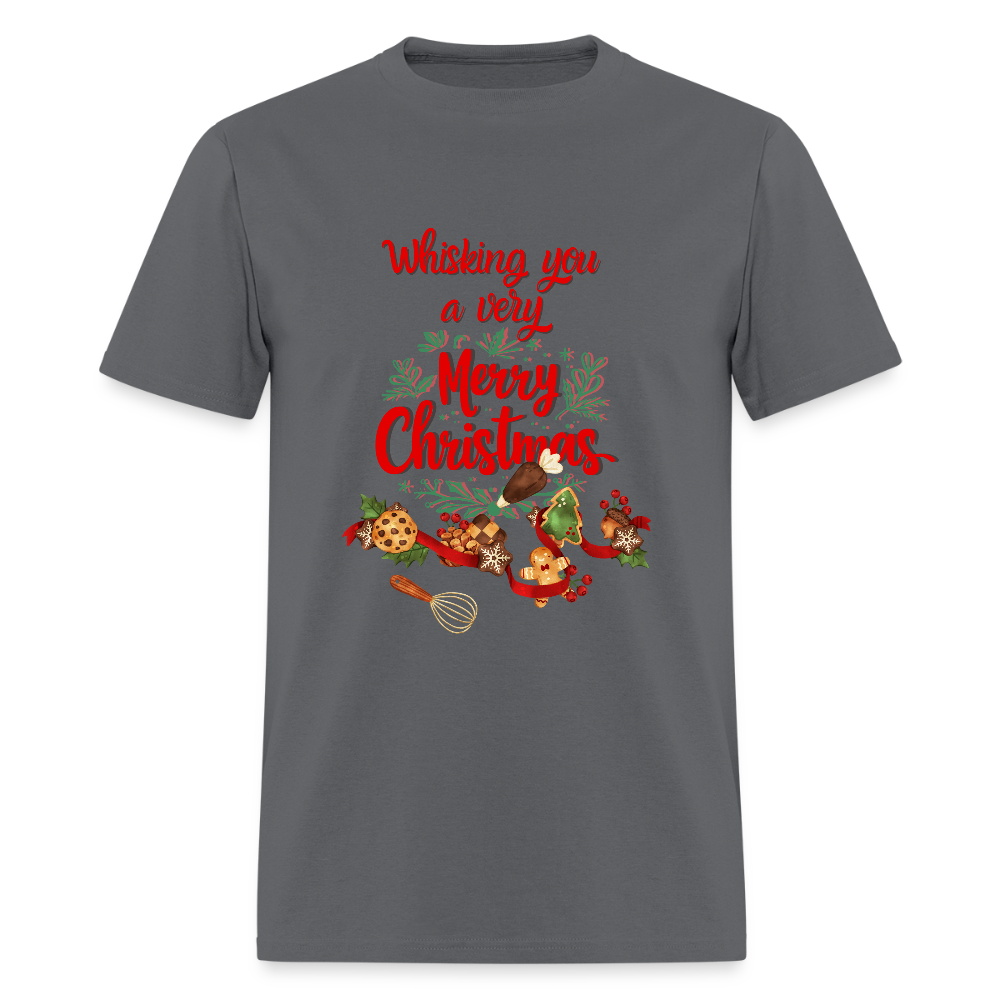 Whisking you a very Merry Christmas T-Shirt | GILDAN 5000 - charcoal