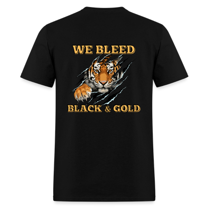 MP Bleed Black and Gold T-Shirt | GILDAN 5000 - black