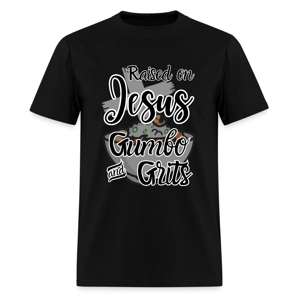 Jesus Gumbo and Grits T-Shirt | GILDAN 5000 - black