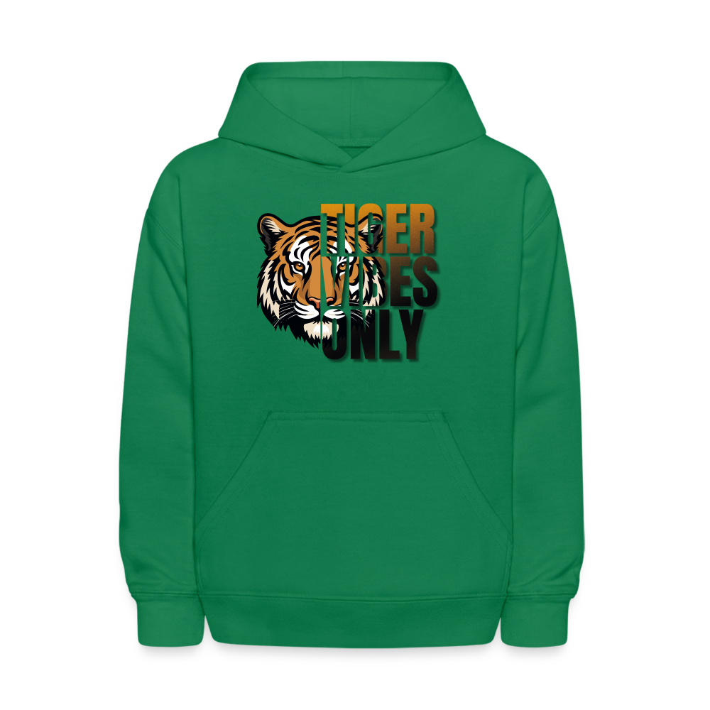 Kids' Tiger Vibes Only Hoodie - kelly green