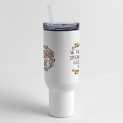 MPHS Berry Special Care 40 oz Travel Tumbler - white