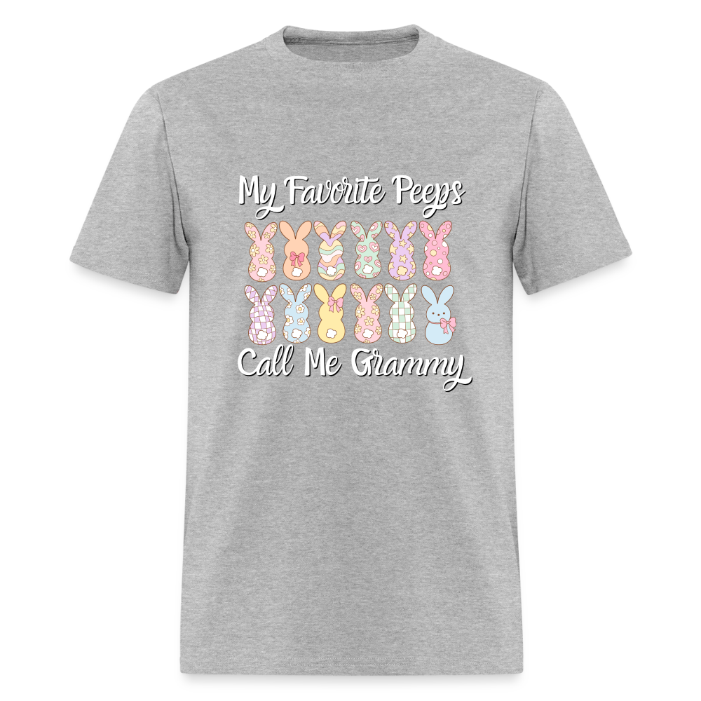 My Favorite Peeps Call Me Grammy 12 Peeps T-Shirt | GILDAN 5000 - heather gray