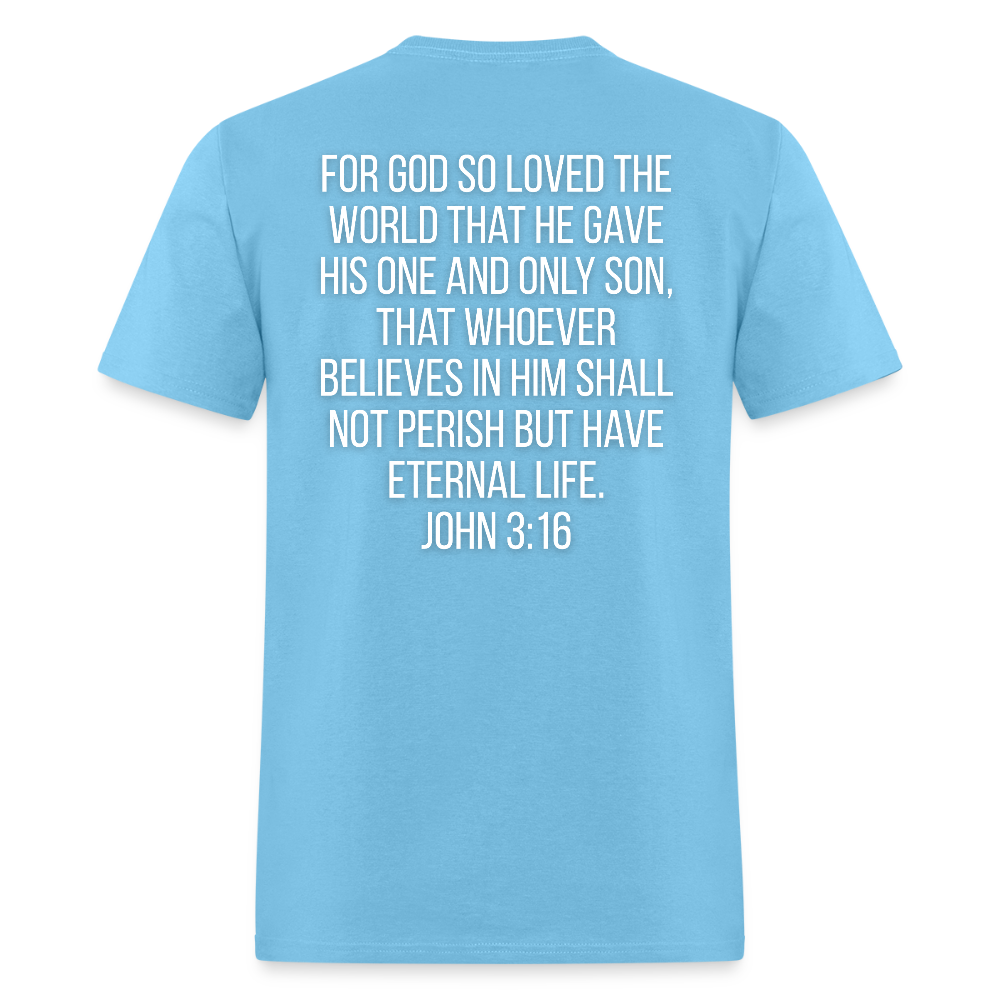 John 3:16 Classic T-Shirt - aquatic blue