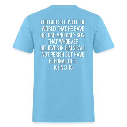 John 3:16 Classic T-Shirt - aquatic blue