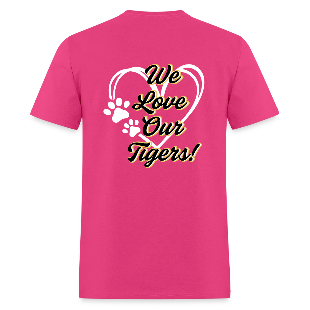 MPHS Black and Gold Love  T-Shirt | GILDAN 5000 - fuchsia